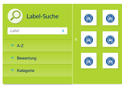 label und marken suche - fair einkaufen