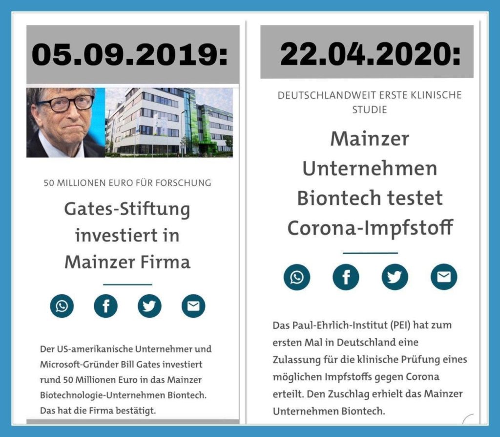 Gates Stiftung investiert in Mainzer Fa. Biontech